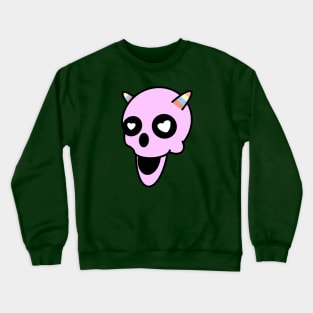 pinky skull Crewneck Sweatshirt